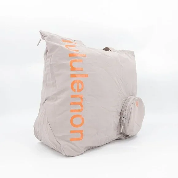 Lululemon Packable Large Tote 30L Raw Linen Beige OS - Picture 3 of 16